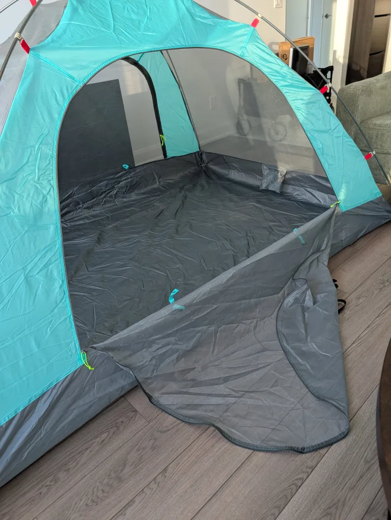 Aqua & Grey Camping Tent image indicator(2)