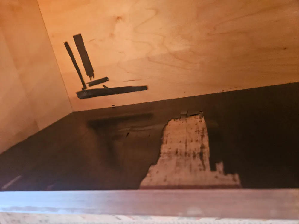 Wooden mcm teak dresser with 9 drawers image indicator(6)