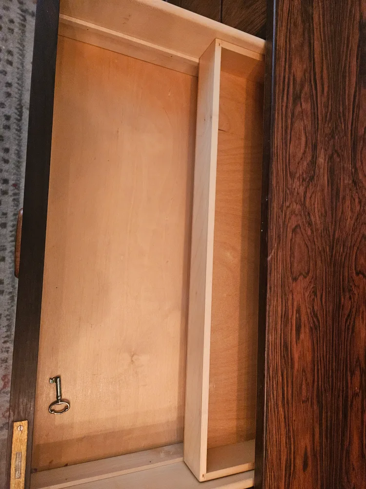 Wooden mcm teak dresser with 9 drawers image indicator(7)