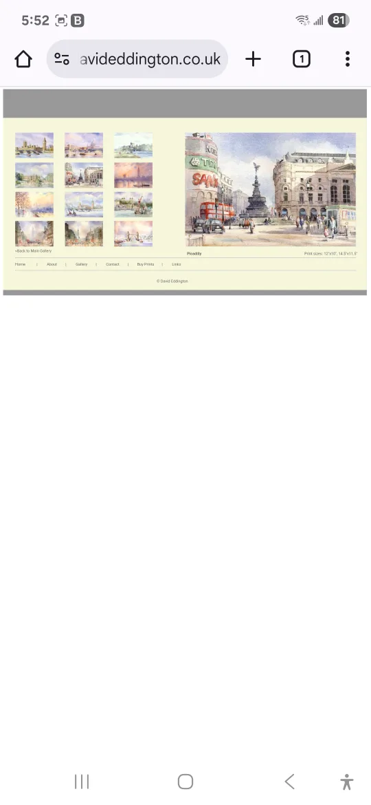 Framed London Piccadilly Circus Print by David Eddington image indicator(10)