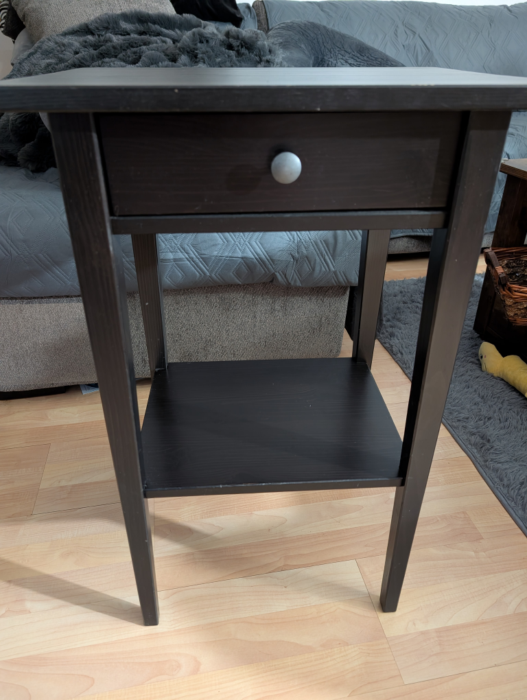 IKEA Nightstand with one drawer (Black)