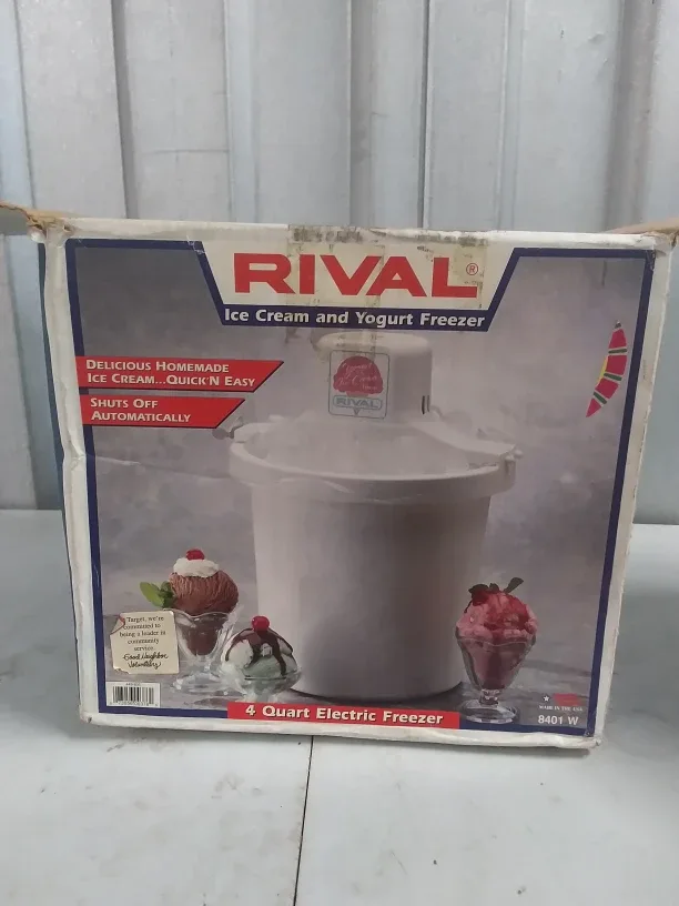 Rival Ice Cream and Yogurt Freezer - 4 Quart Electric thumbnail