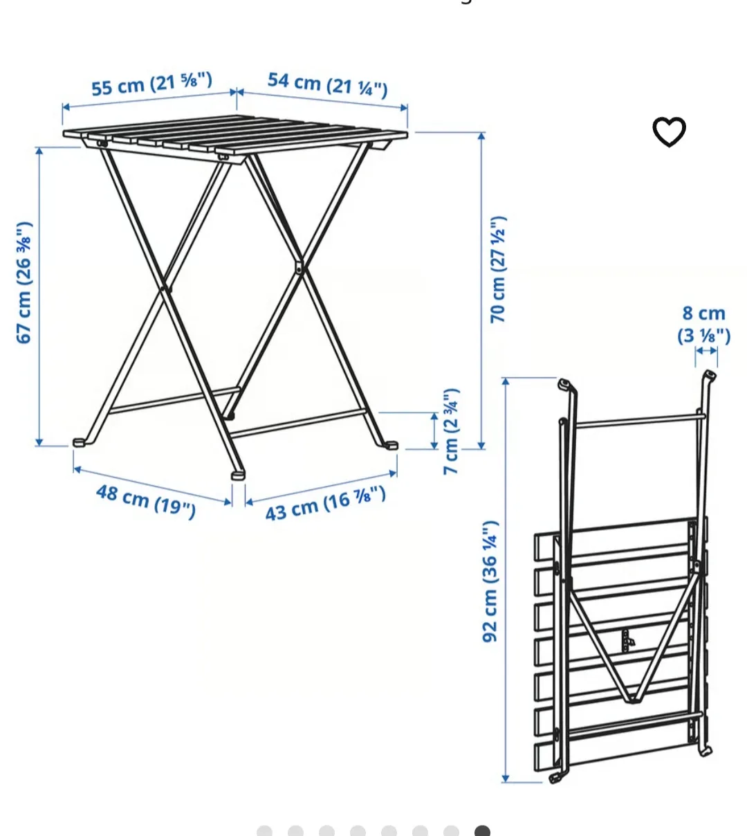 IKEA TÄRNÖ Outdoor.  only Table. price not negotiable firm image indicator(7)