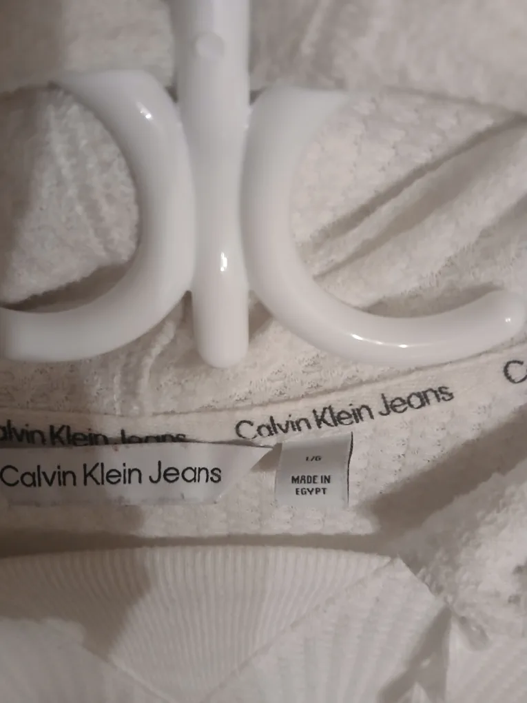 Calvin Klein white hoodie, size large (L) image indicator(3)