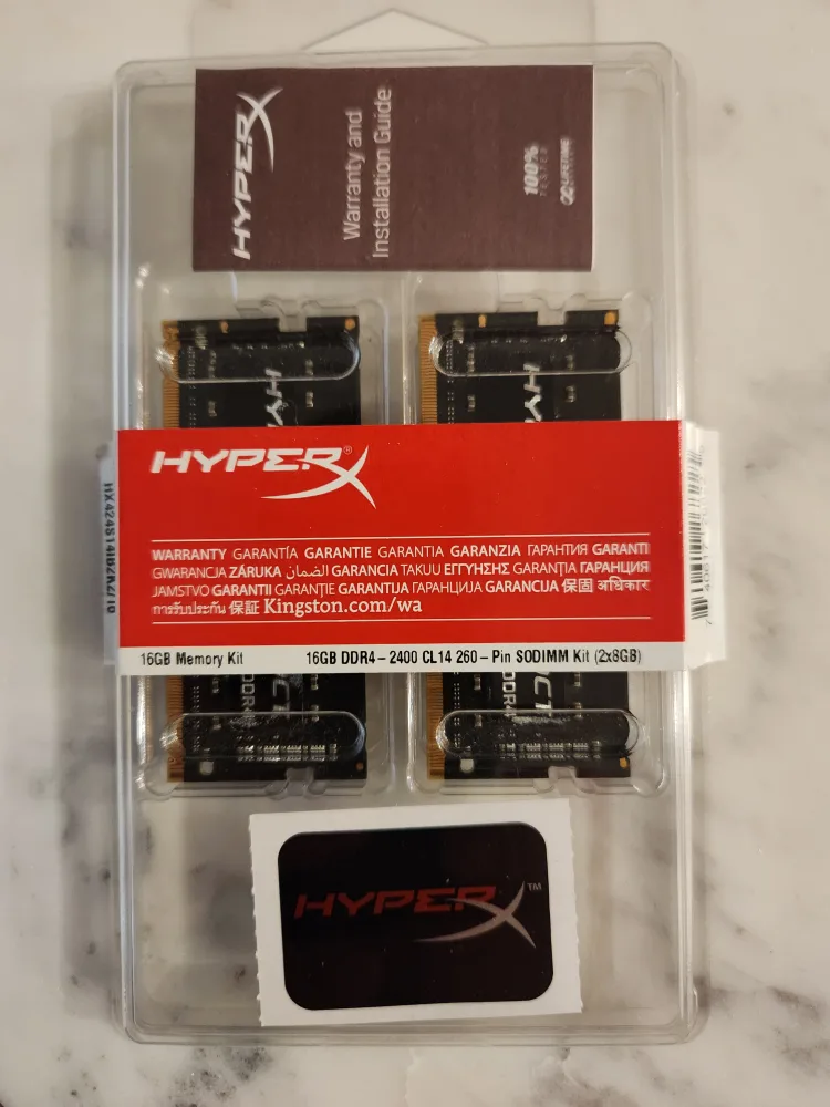 HyperX Impact 16GB DDR4 2400MHz SODIMM Kit thumbnail