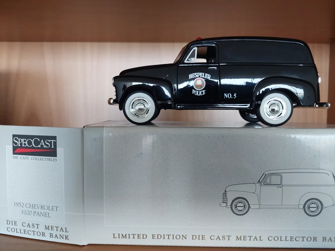 SpecCast 1952 Chevrolet 3100 Panel Die Cast Bank thumbnail