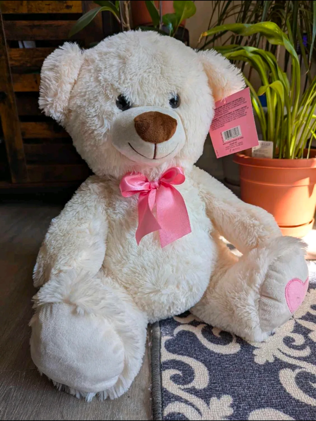 White Plush Teddy Bear thumbnail