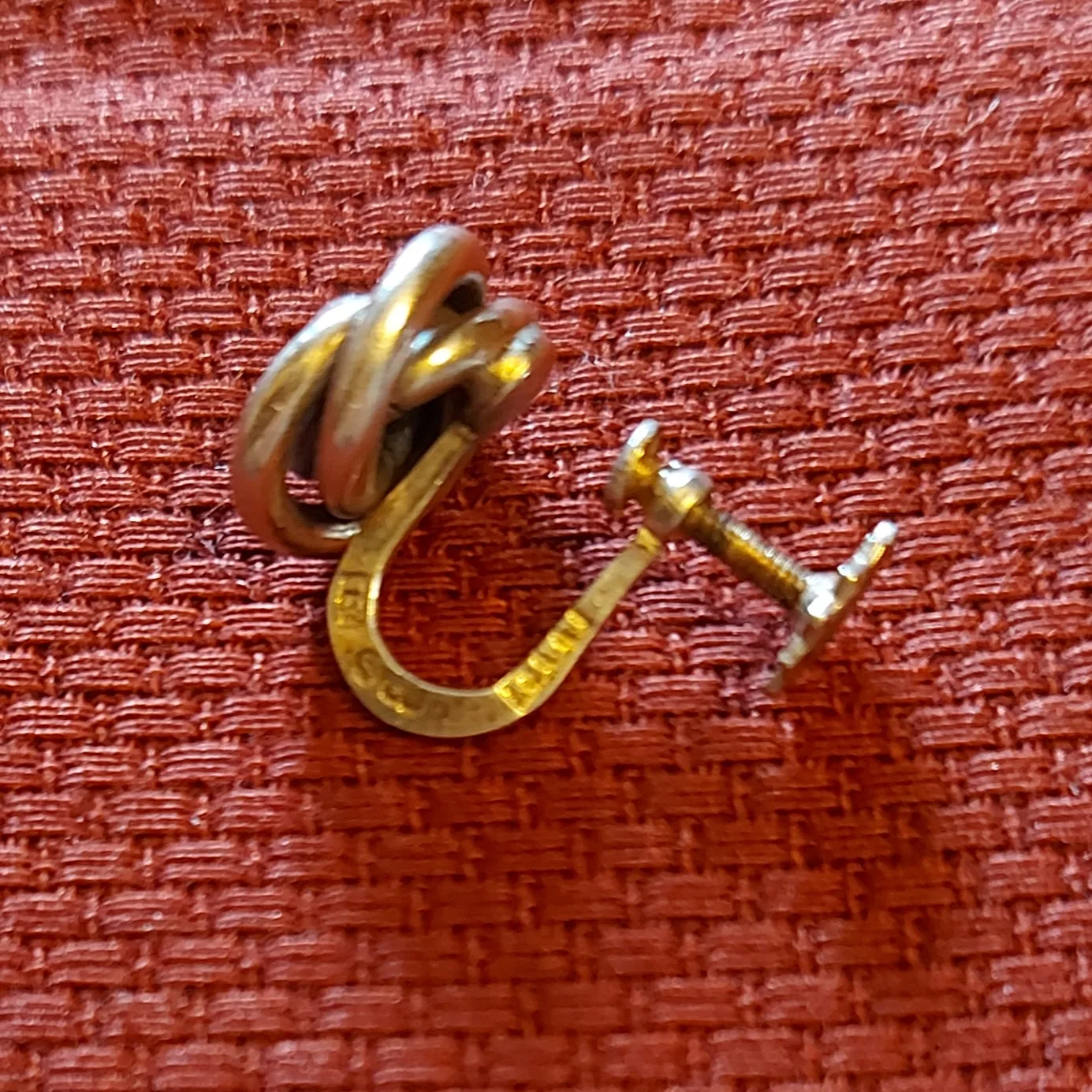 Vintage Sterling Silver Wire Knot Earrings image indicator(4)