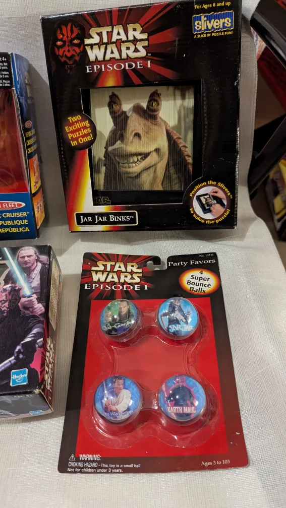 Star Wars 1998 x5 Darth Maul spin pop Cruiser Card game Puzzle image indicator(3)