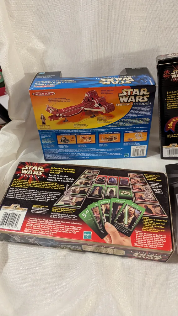 Star Wars 1998 x5 Darth Maul spin pop Cruiser Card game Puzzle image indicator(4)