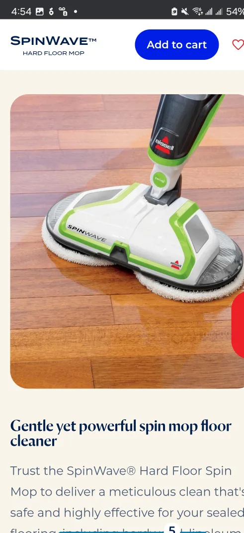 Bissell SpinWave Hard Floor Spin Mop image indicator(3)