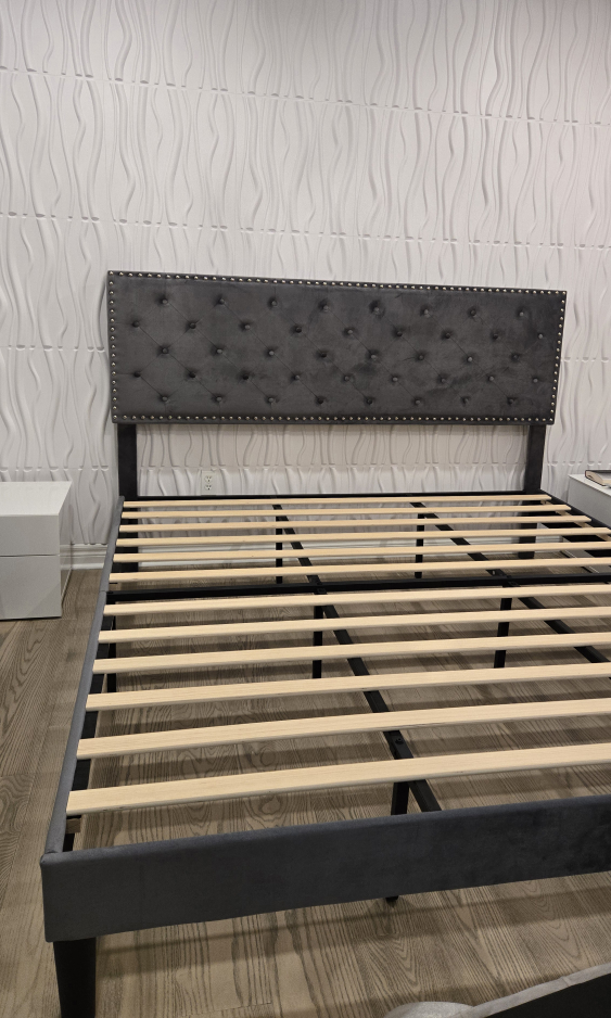 Wayfair King Size Velvet Bedframe - photo 5