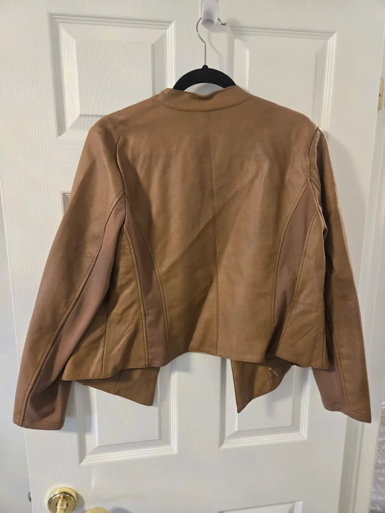 Ricki's Brown Faux Leather Jacket - Size L image indicator(4)