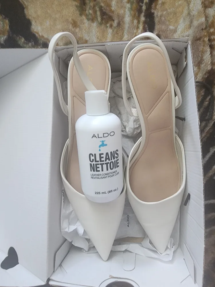 ALDO White Heels, Size 11, Like New thumbnail