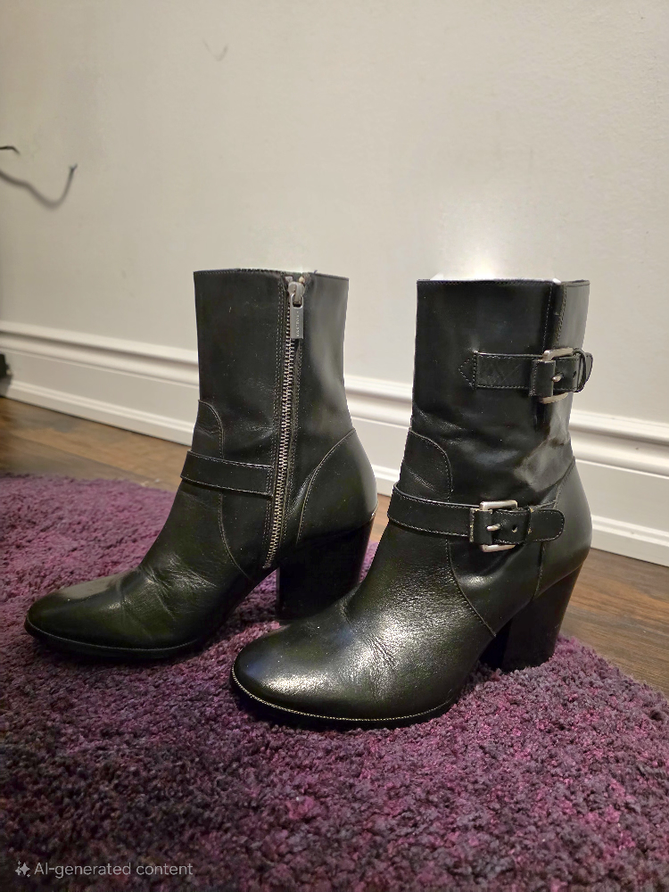 Michael Kors Black Leather Heeled Boots - photo 2