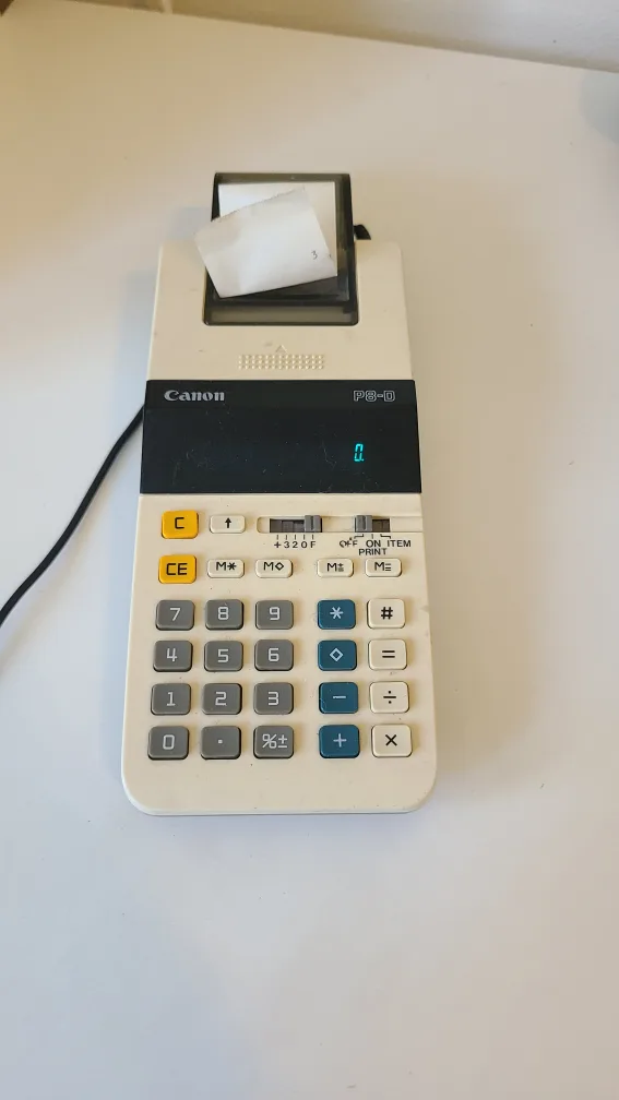 Canon P8-D Printing Calculator – Powers On, Printer Untested thumbnail