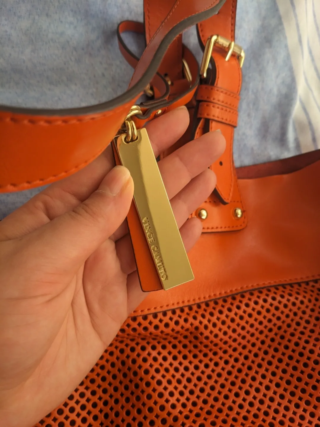 Vince Camuto Orange Shoulder Bag image indicator(5)