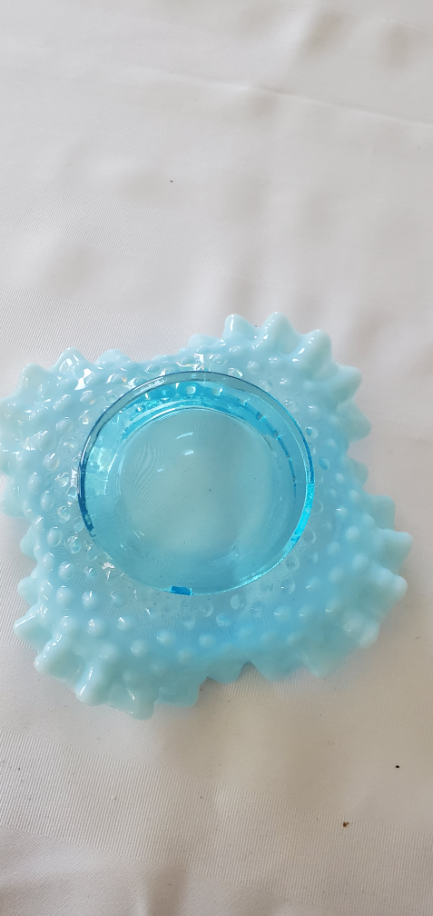 Vintage Fenton Blue Hobnail Bowl - photo 3