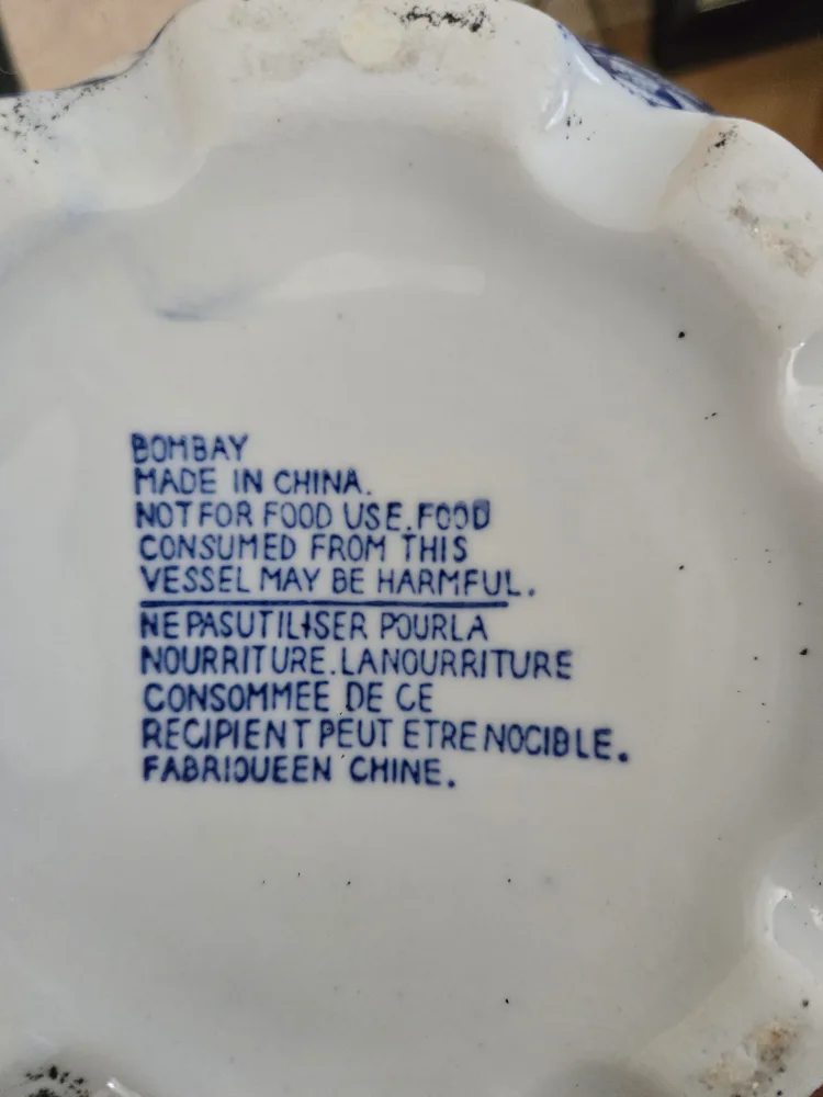 Bombay Blue & White Decorative Bowl image indicator(3)