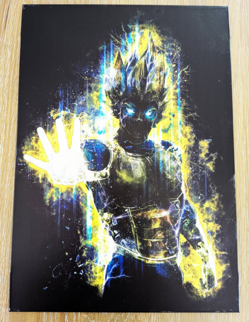 Metal Magnetic Displate Super Saiyan Goku and Vegeta - photo 2