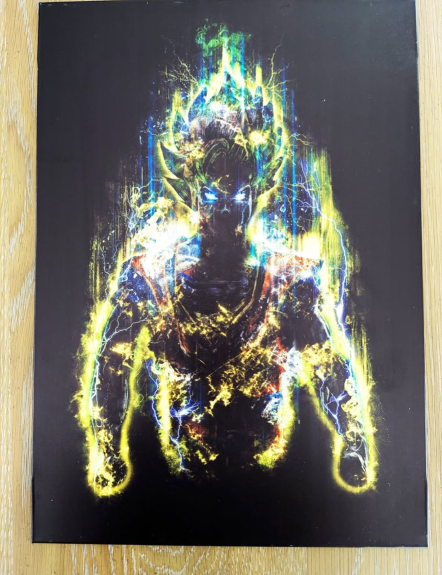 Metal Magnetic Displate Super Saiyan Goku and Vegeta - photo 3