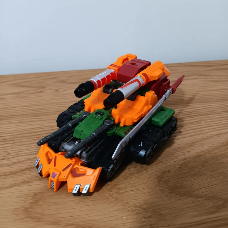 Transformer Tank Toy - Orange, Green, Red thumbnail