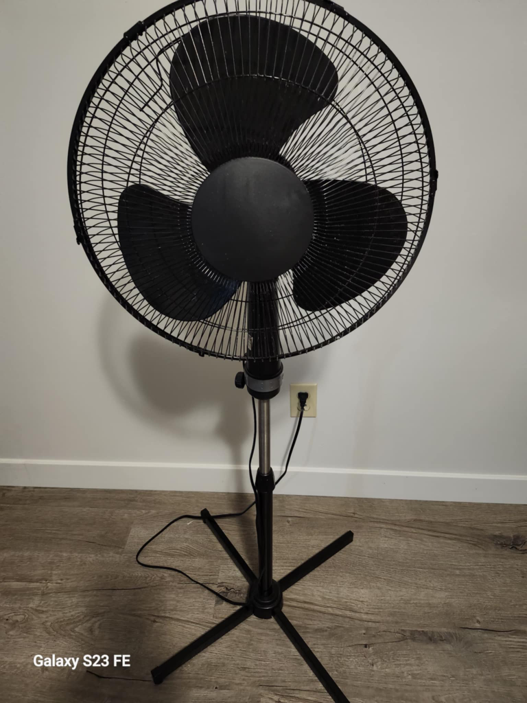 Black Stand Fan
