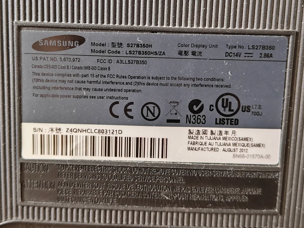 Samsung S27B350H - 27" LED Computer Monitor Display image indicator(7)