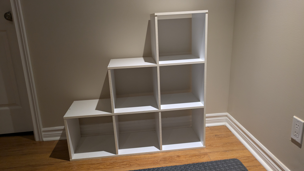 White 6-Cube Storage Shelf - photo 3