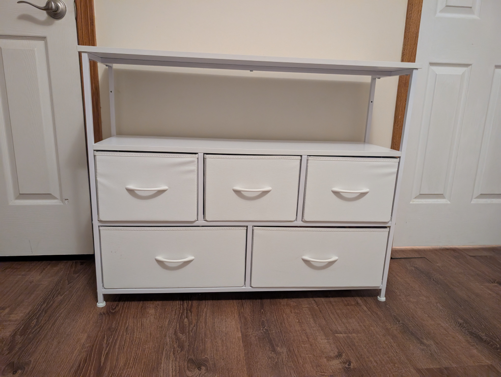 White 5-Drawer Dresser - photo 3