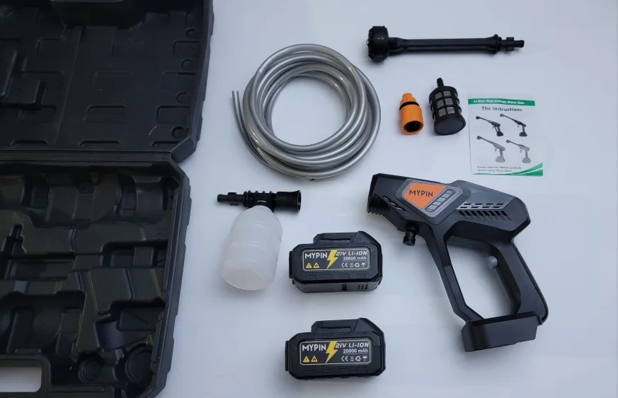 Portable 600 PSI Cordless Pressure Washer with 2 Batteries | 21V image indicator(2)