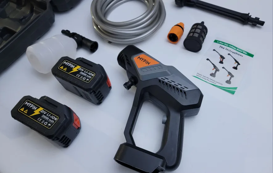 Portable 600 PSI Cordless Pressure Washer with 2 Batteries | 21V image indicator(3)