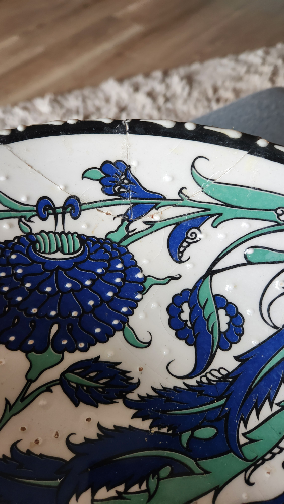 Decorative Floral Ceramic Bowl - photo 2