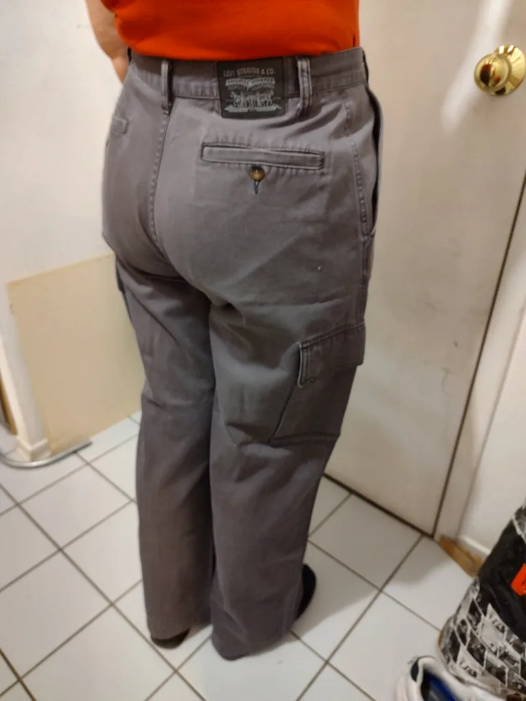 Levi Strauss & Co. Grey Cargo Pants image indicator(7)
