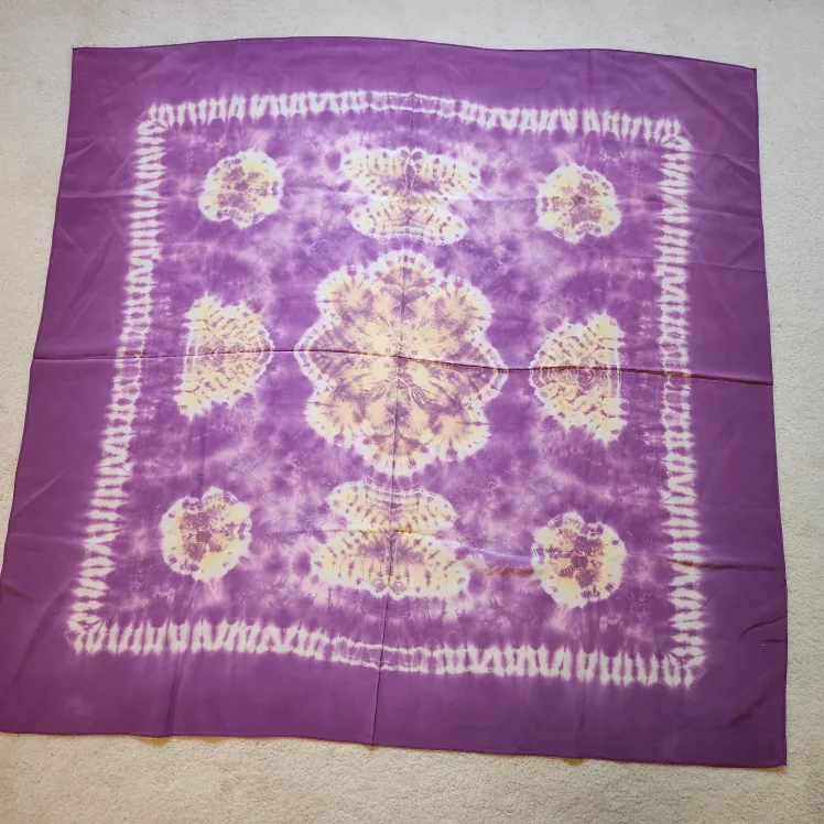 Purple Tie-Dye Scarf thumbnail