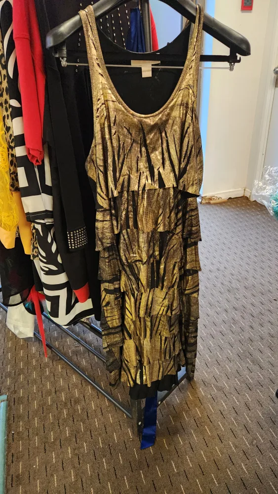 Michael Kors Gold & Black Dress thumbnail