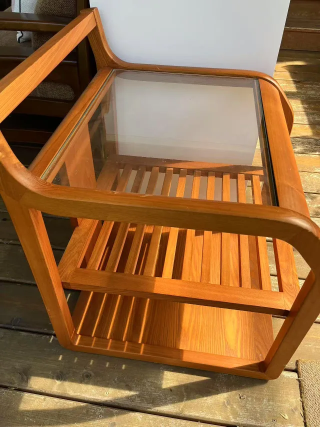 Wood & Glass Serving Cart thumbnail