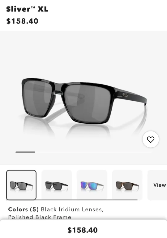 Brand New- Oakley Sliver XL Black Iridium Sunglasses thumbnail