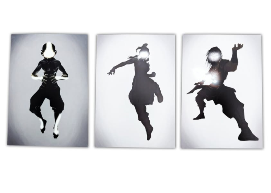 Metal Magnetic Displate Avatar: The Last Airbender (Set of 3)