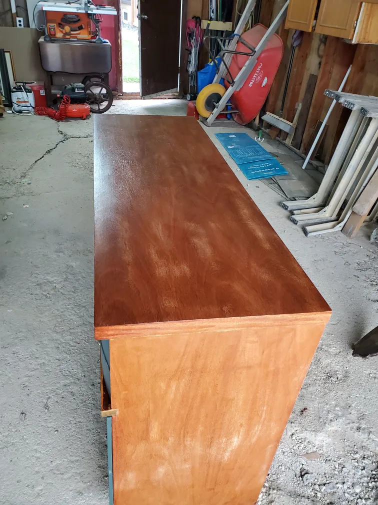 Refinished mcm Wood Dresser - 51.5" x 18" x 32" image indicator(6)