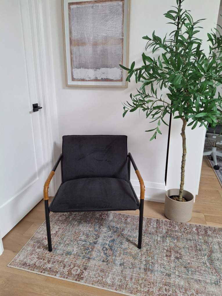 Modern Black Armchair