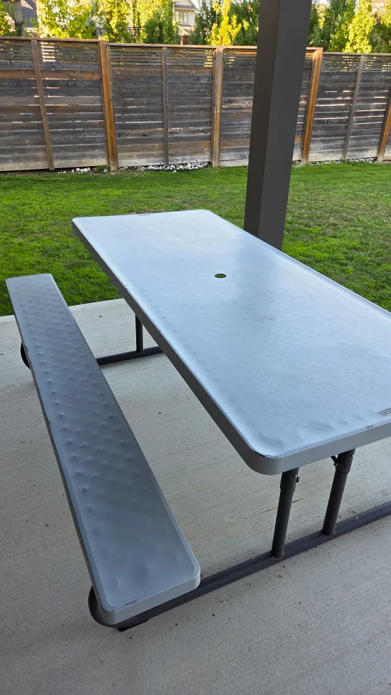Picnic Table with Attached Benches image indicator(4)
