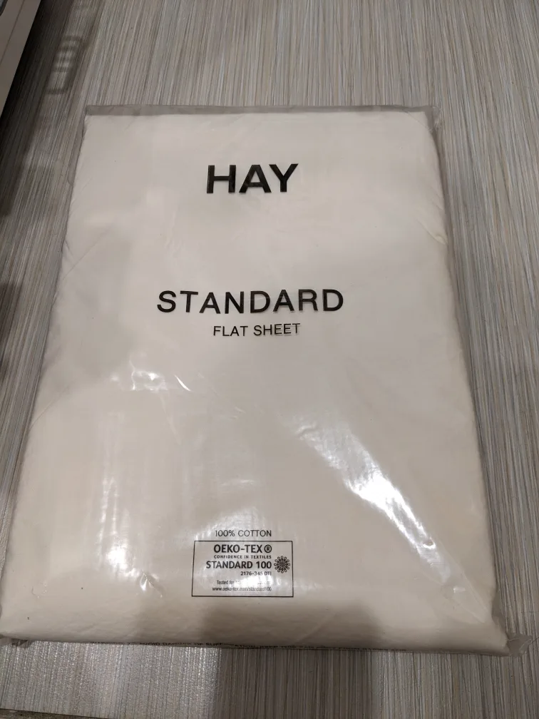 HAY standard Flat Sheet - Full/Queen, Ivory 🥕 #Thrifty Pick thumbnail