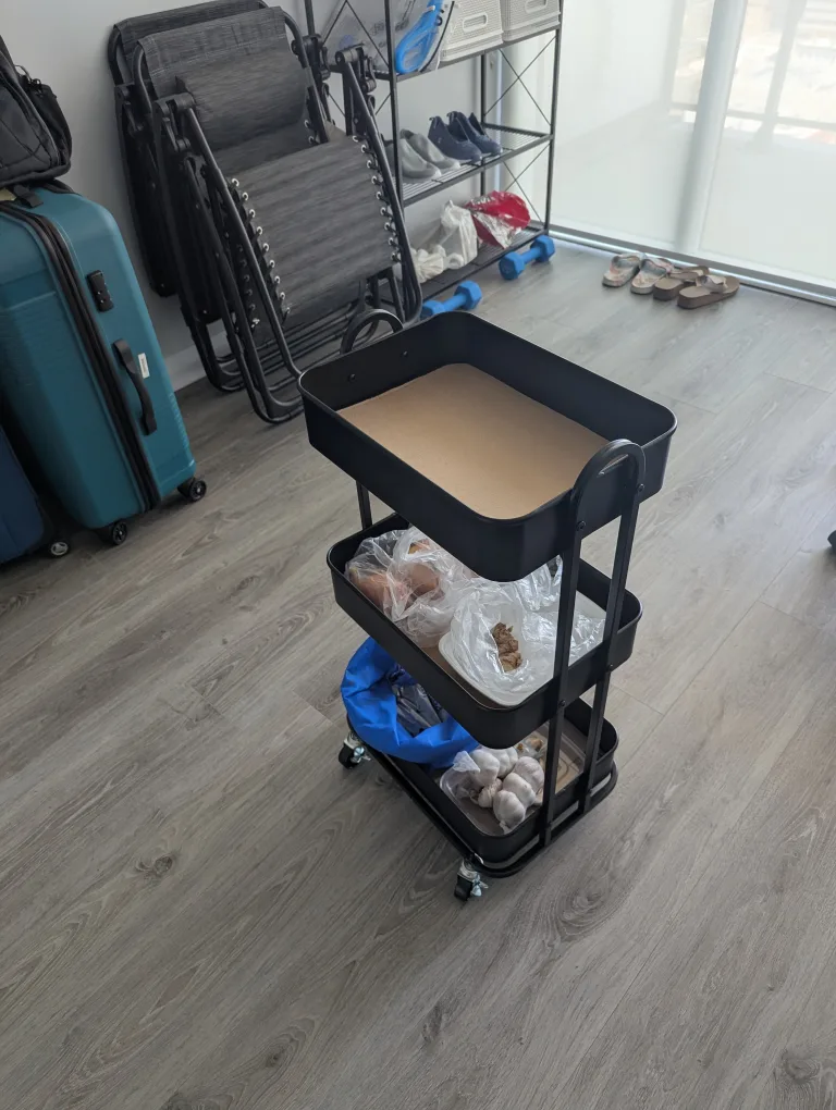 Black Rolling Cart thumbnail