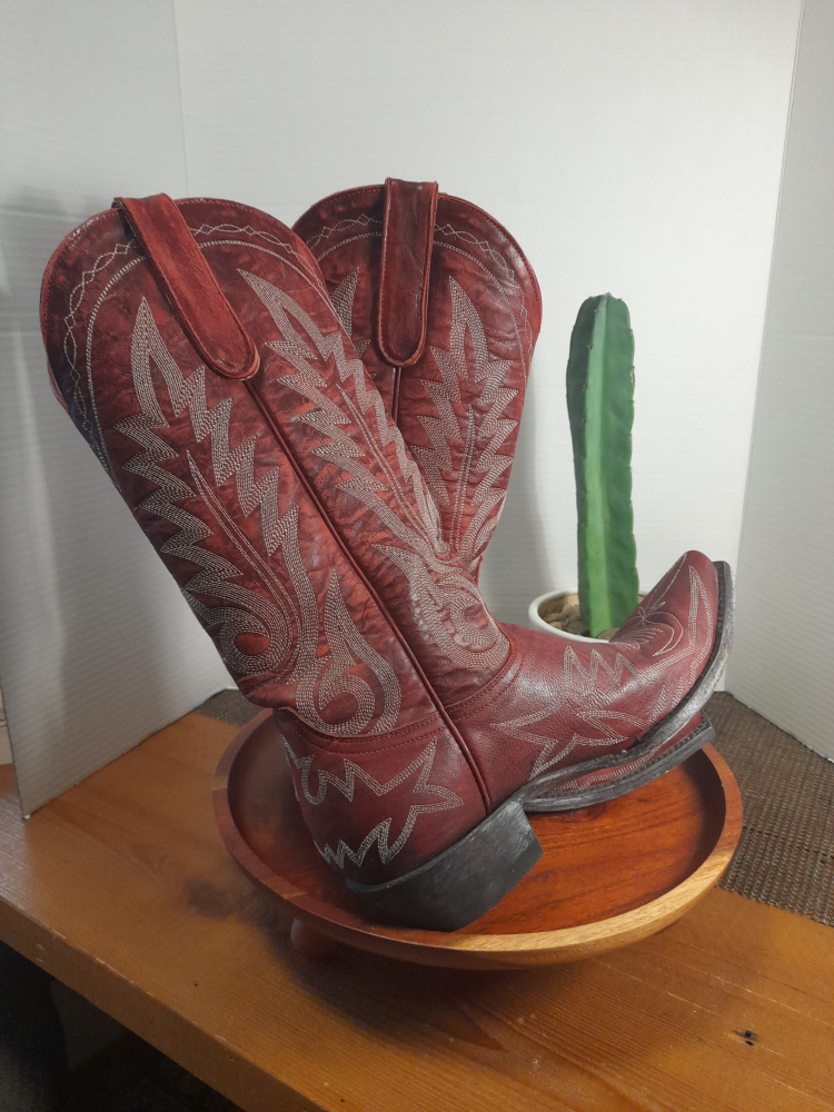 Old Gringo Red Leather Cowboy Boots