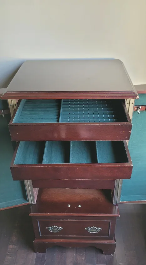 Jewelry Armoire - Brown Wood image indicator(3)