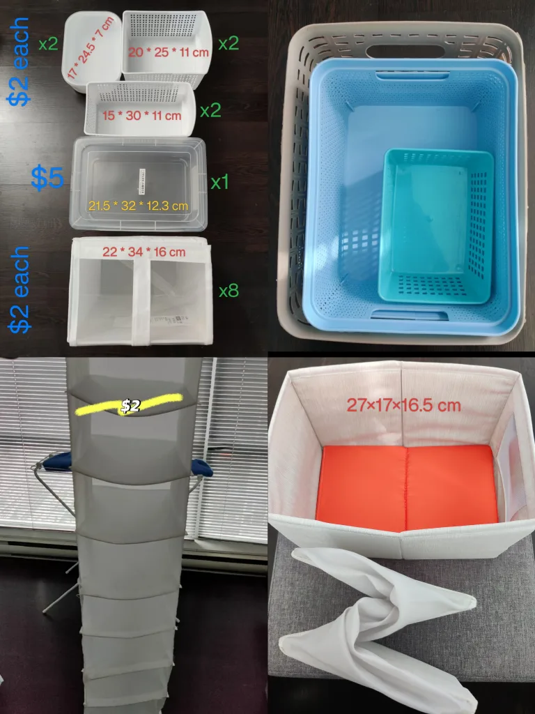 Organizer boxes/baskets/hanging shelves thumbnail