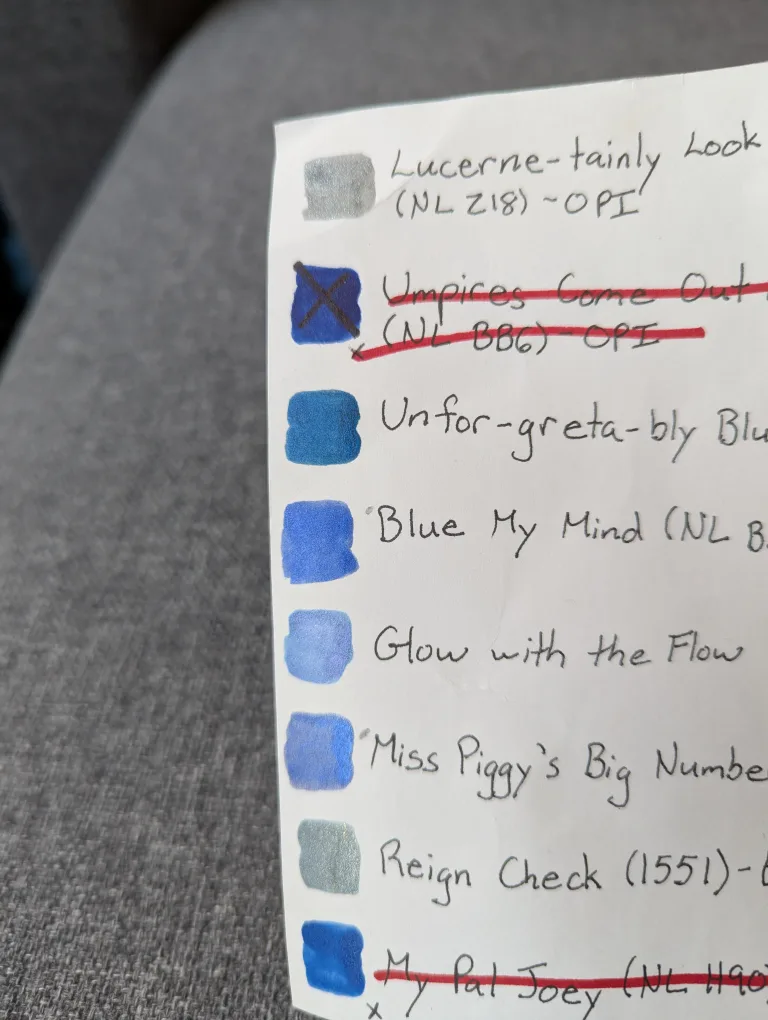 Nail Polish $5 each or $20 for 5 (Blues) image indicator(9)