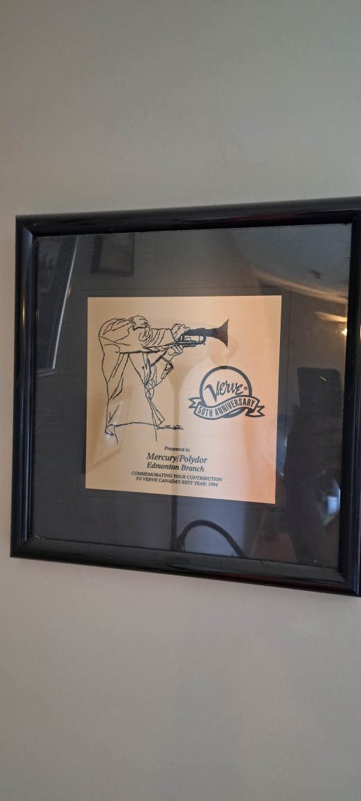 Framed Verve 50th Anniversary Artwork