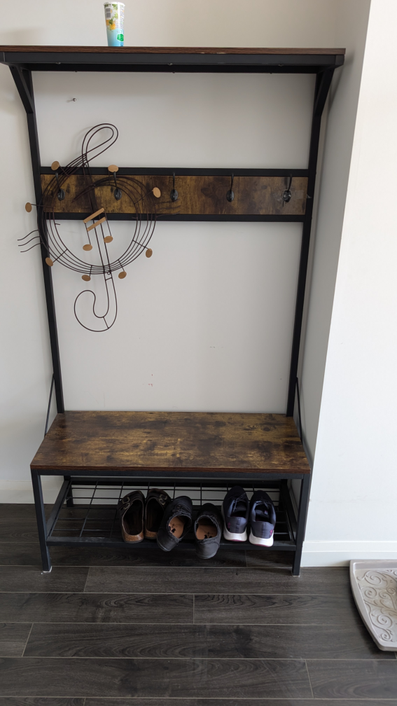 Hall Tree with Bench & Shoe Storage